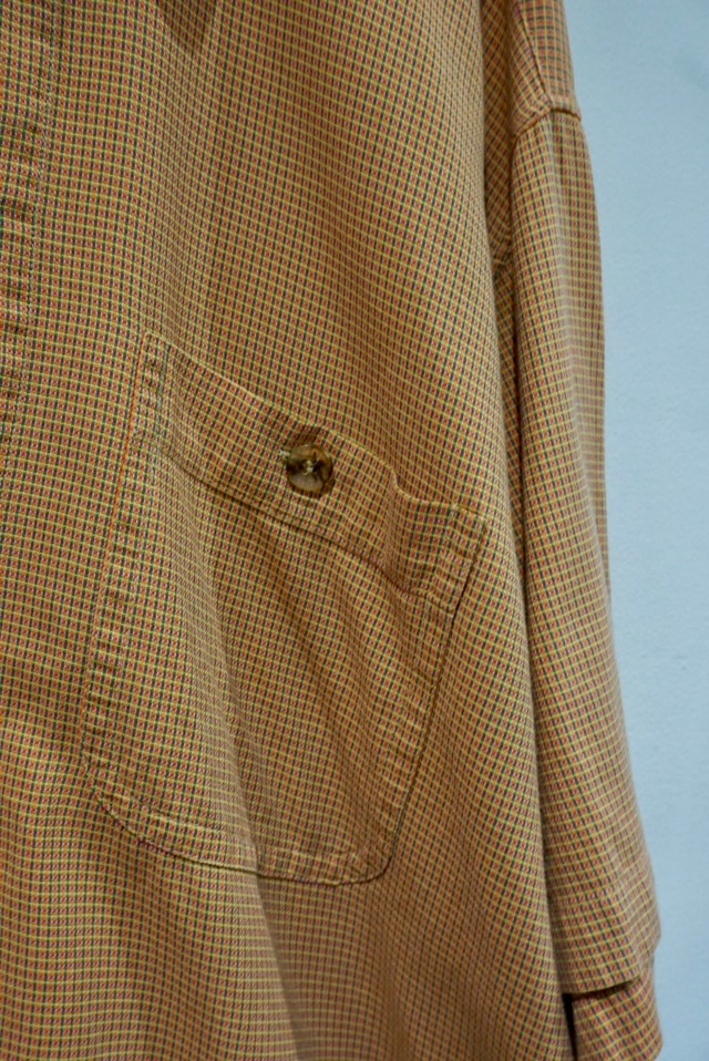 cotton plaid s/s shirt