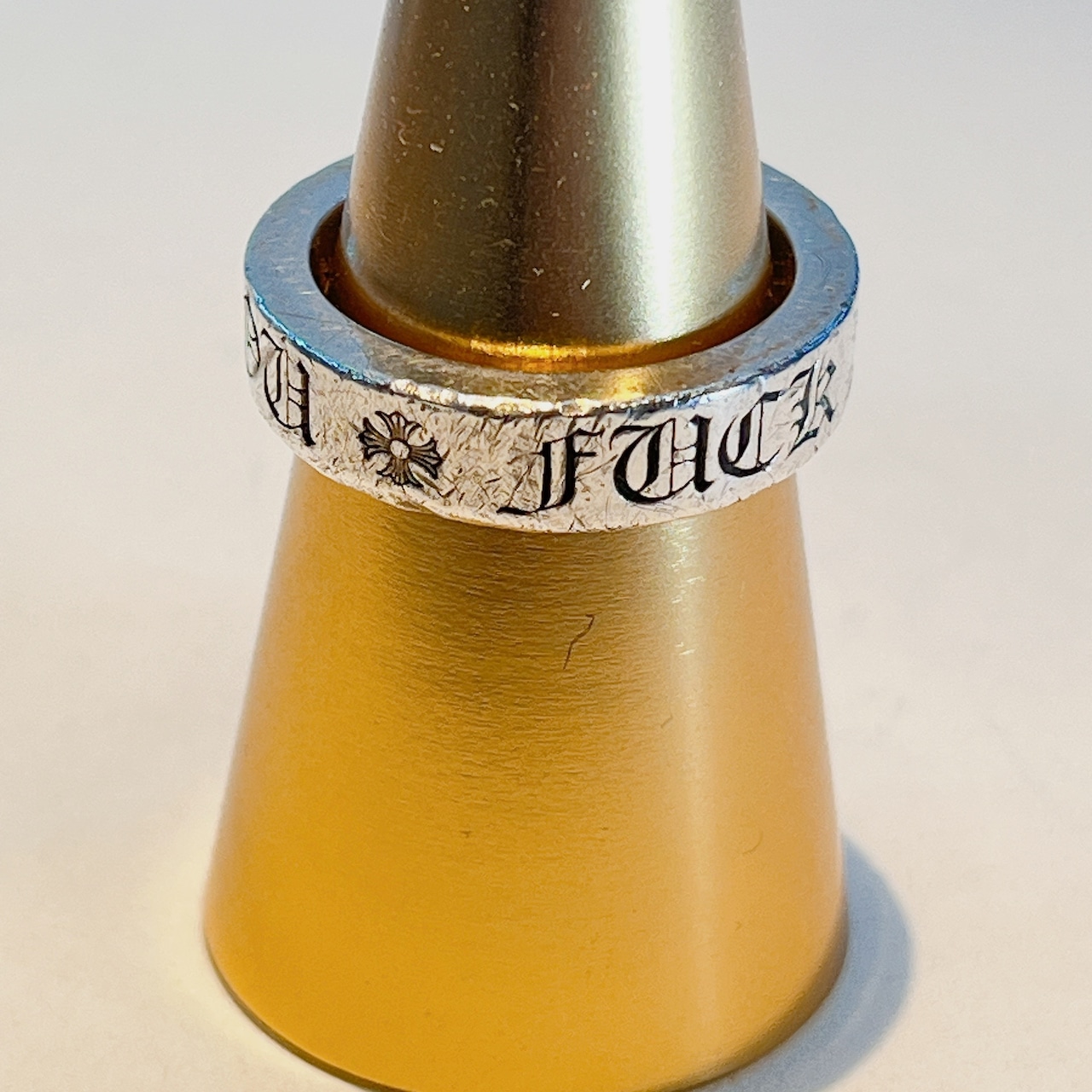 クロムハーツスペーサーリング6mm FUCK YOU 925 21号