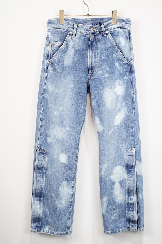 APOCRYPHA TOKYO/Fly Side Bleached  Denim Pants