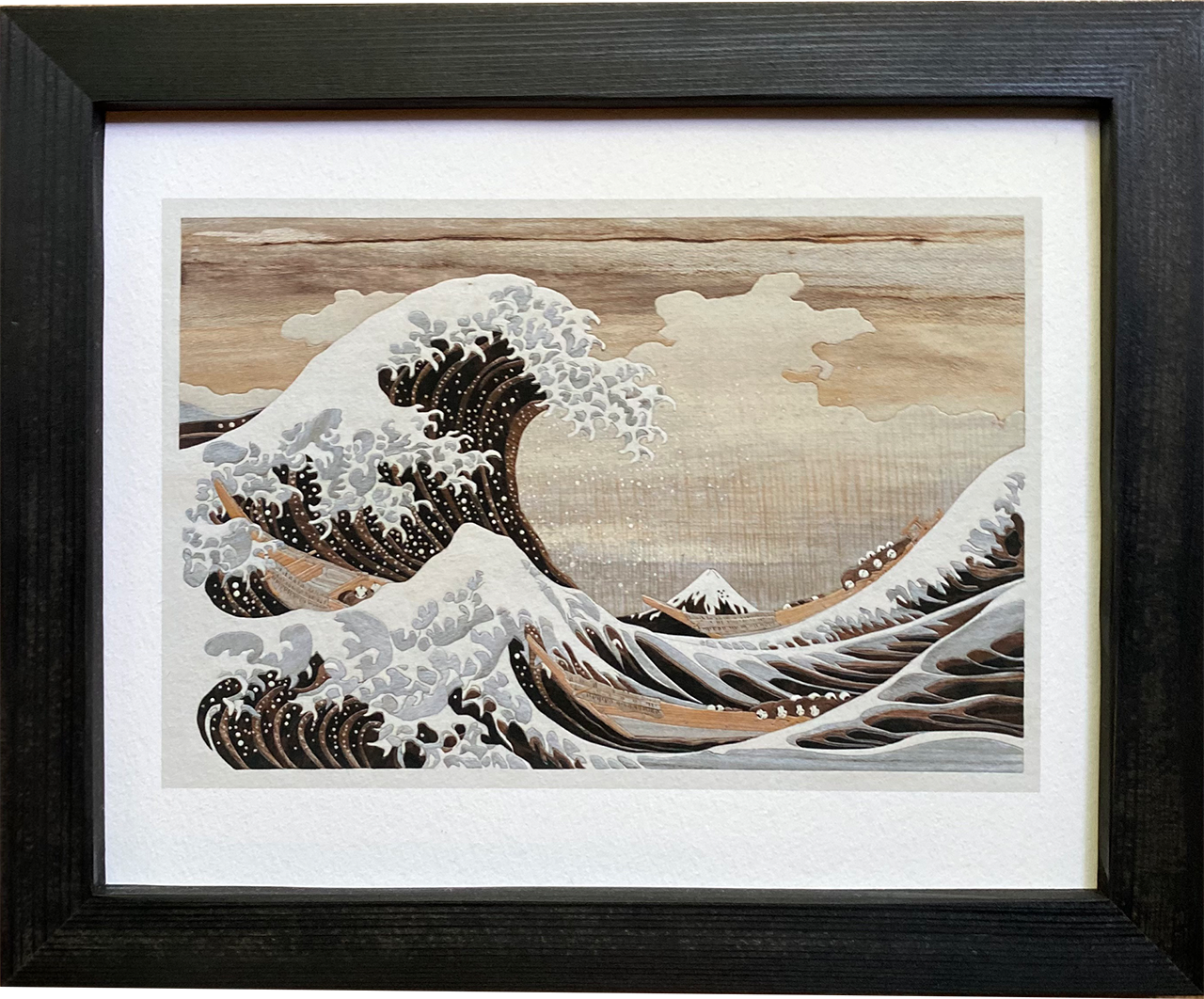【新品】開運パワーアート(波動画) 五十棲天音 「浄土」複製画 ジークレ版画:Gicllee】 Re.Creation/KANAGAWAOKI NAMIURA 神奈川沖波