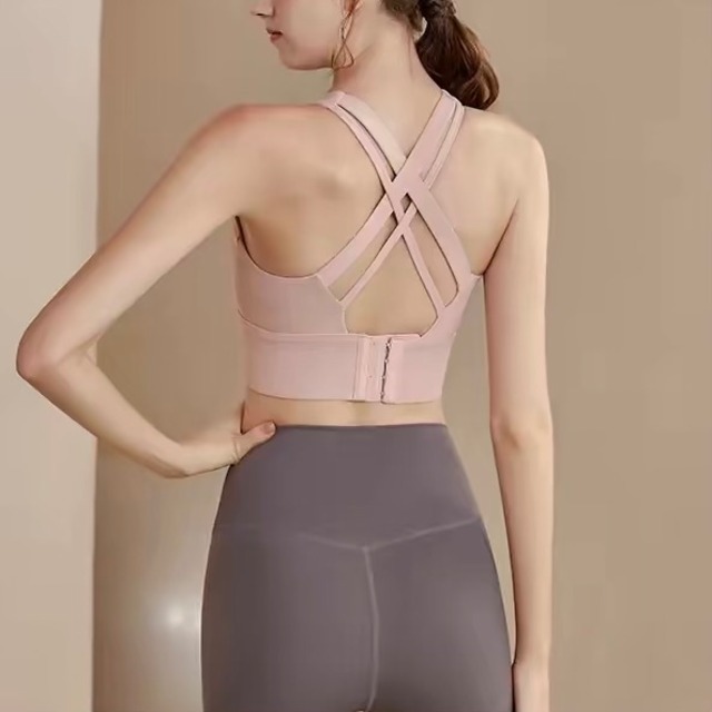 クロスバック クロップド ブラトップ　5カラー　00157