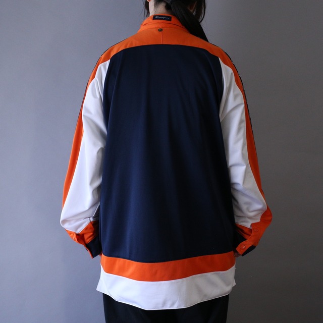"Champion" multi switching and gimmick design track jacket
