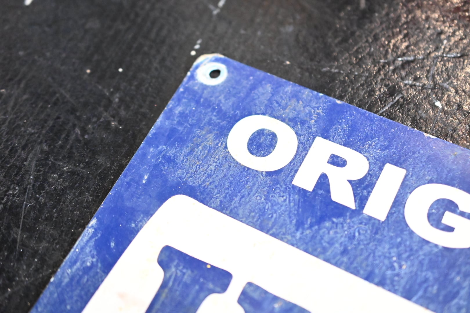 Vintage HEADLIGHT OVERALLS Sign | Button Works Store ボタンワークス