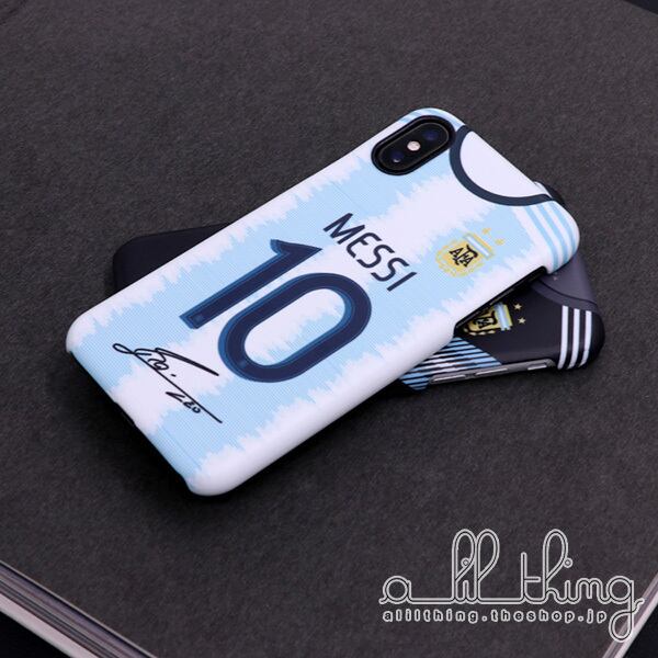 Natl アルゼンチン代表 19 サッカー ユニフォーム リオネルメッシ サイン入り Iphonexr Iphone8 ケース Alilthing