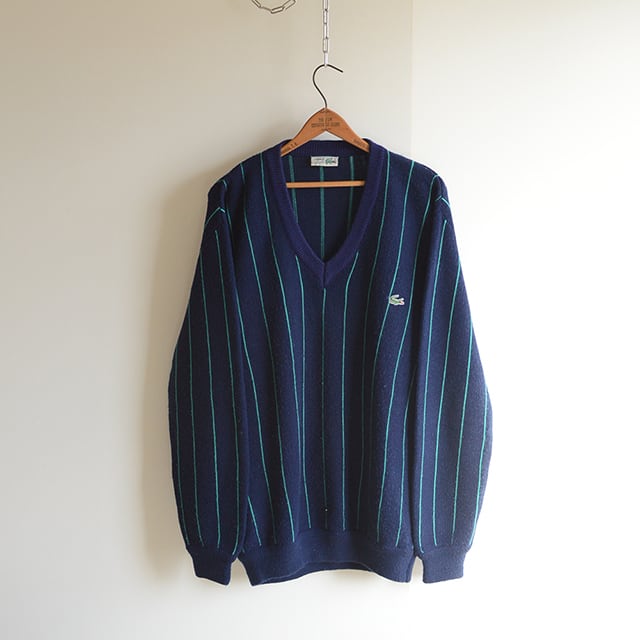 CHEMISE LACOSTE 70s フランス製 Vネックニット ラコステ - ニット