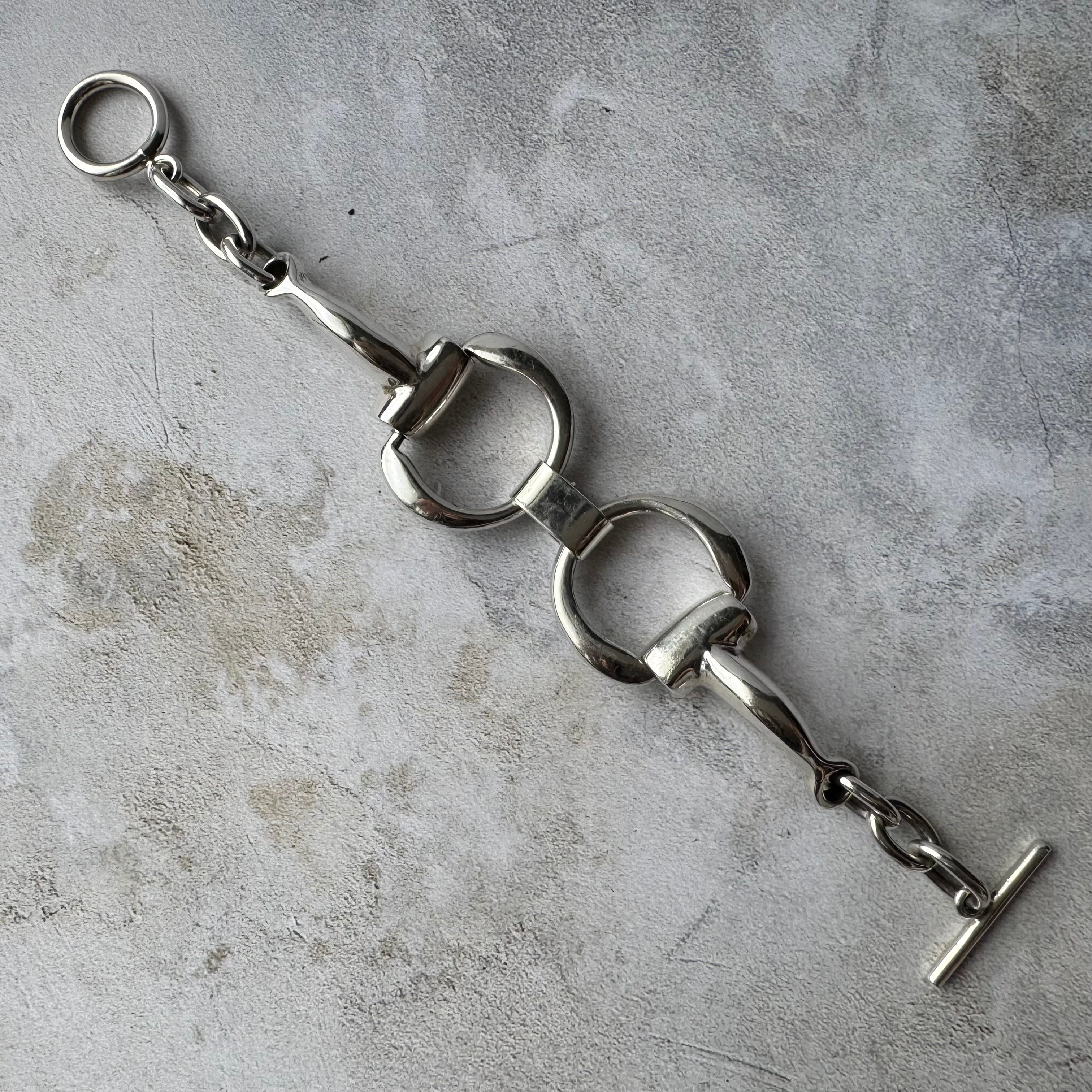 Vintage Snaffle Horse-Bit Bracelet Silver925 Made in Mexico