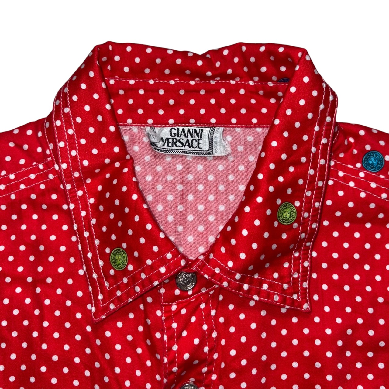vintage GIANNI VERSACE dot shirt