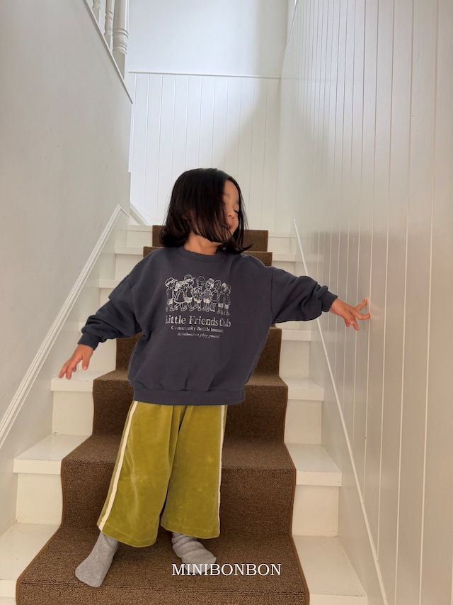 【取寄】minibonbon|one line pants|ワンラインパンツ|XS-JL|kids&jr|26 autumn
