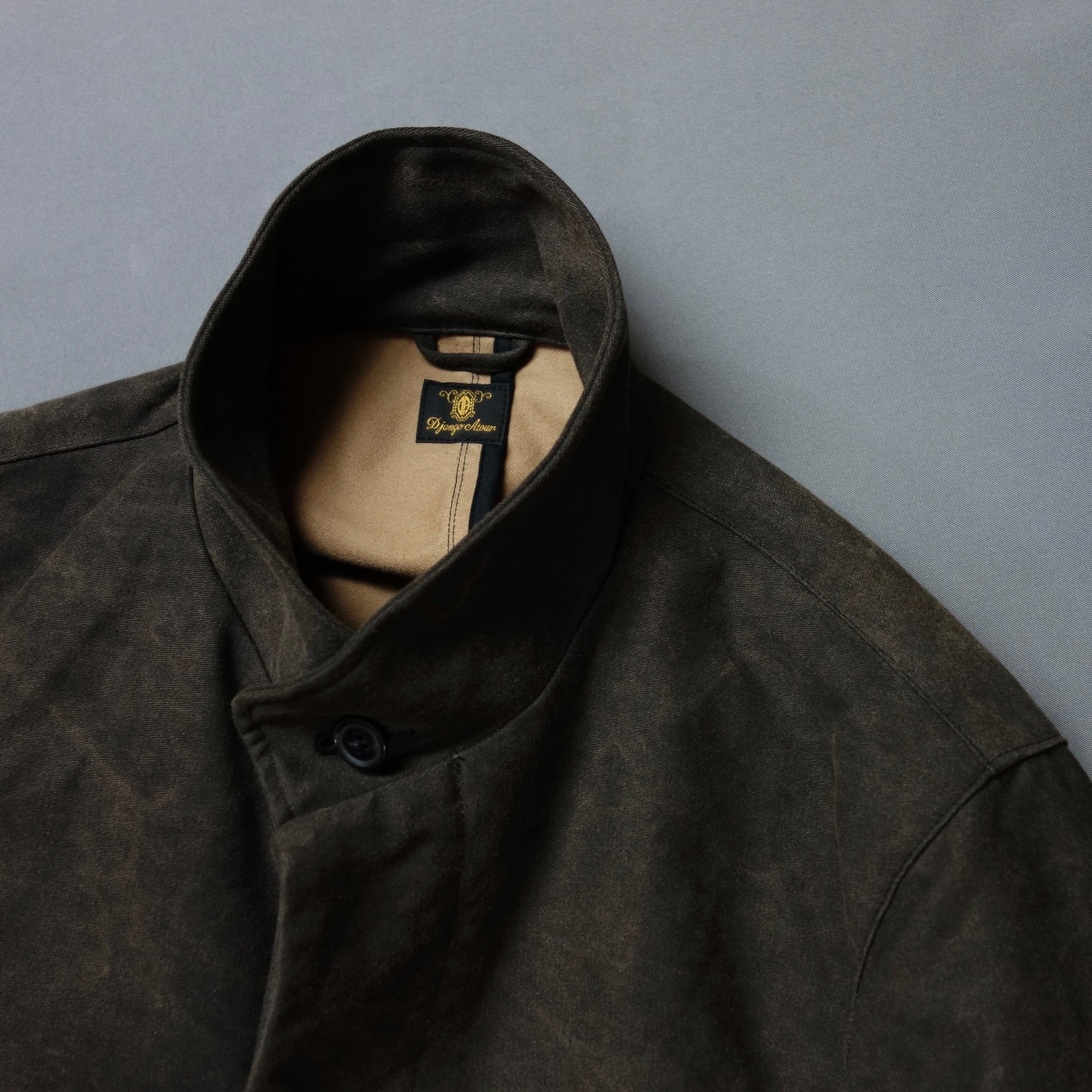 classic moleskin shoesmakers coat / black | ATELIER GARDENIA