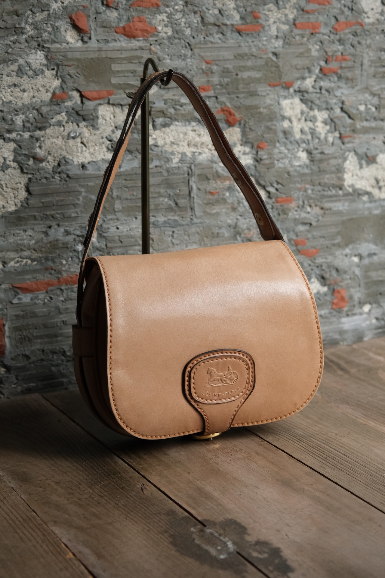 IORI/"CELINE" 2way shoulder hand bag/horse carriage