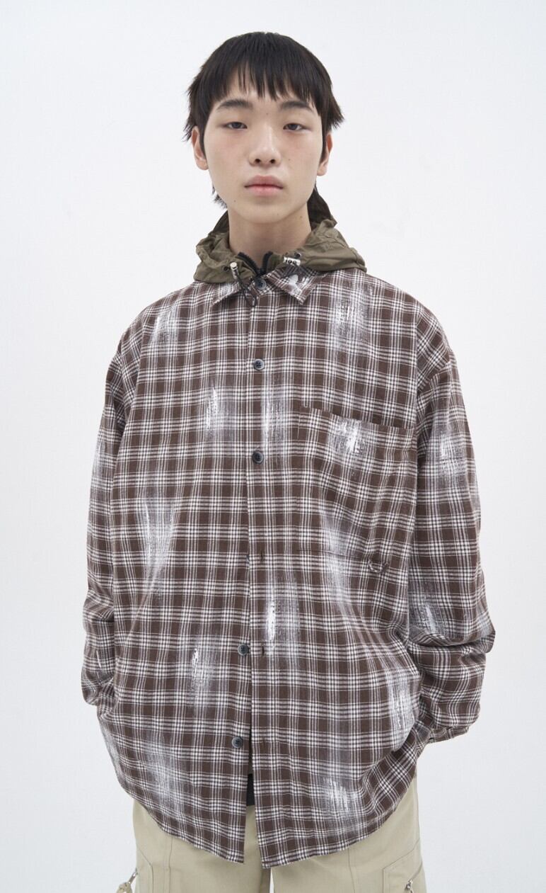 ☆SEVENTEEN ドギョム 着用！！【NONFLOOR】PAINTER's OVER SHIRTS 4