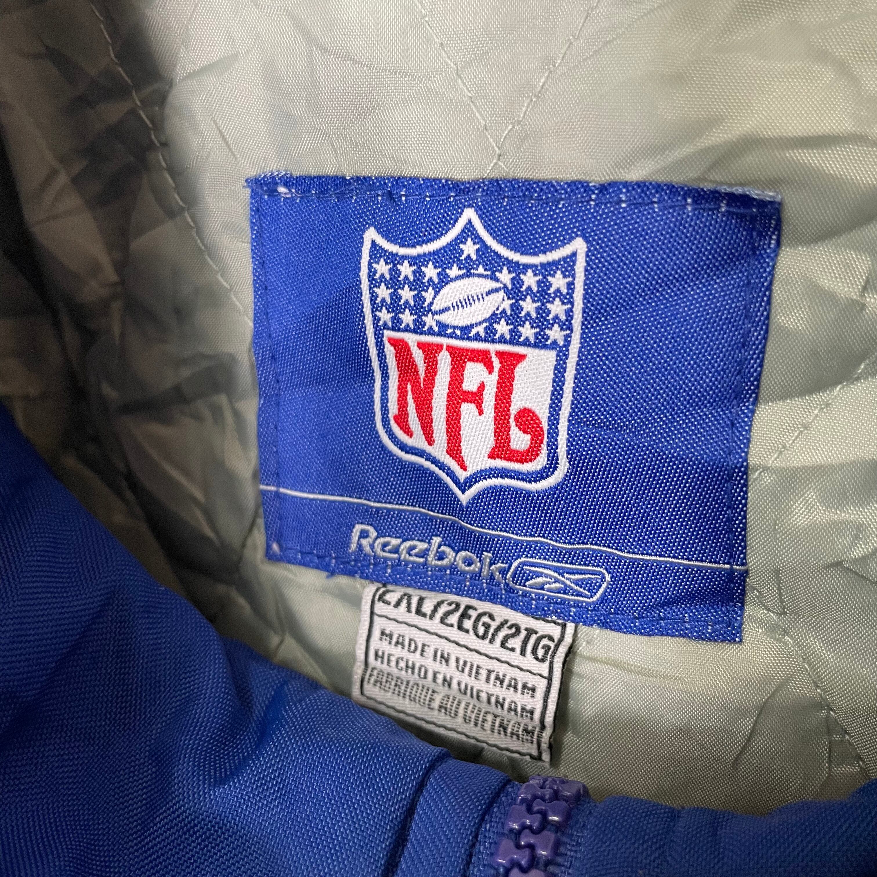 NFL × Reebok 中綿ナイロンジャケット 2XL ハーフジップ GIANTS 