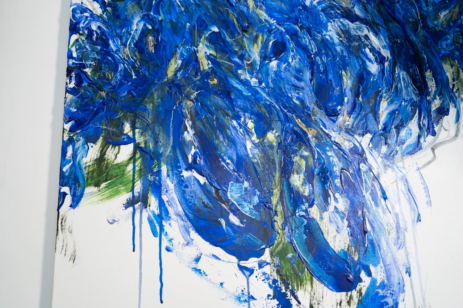 Flowers / 青色の花をテーマにした現代アート作品 絵画販売 | TOMOYA