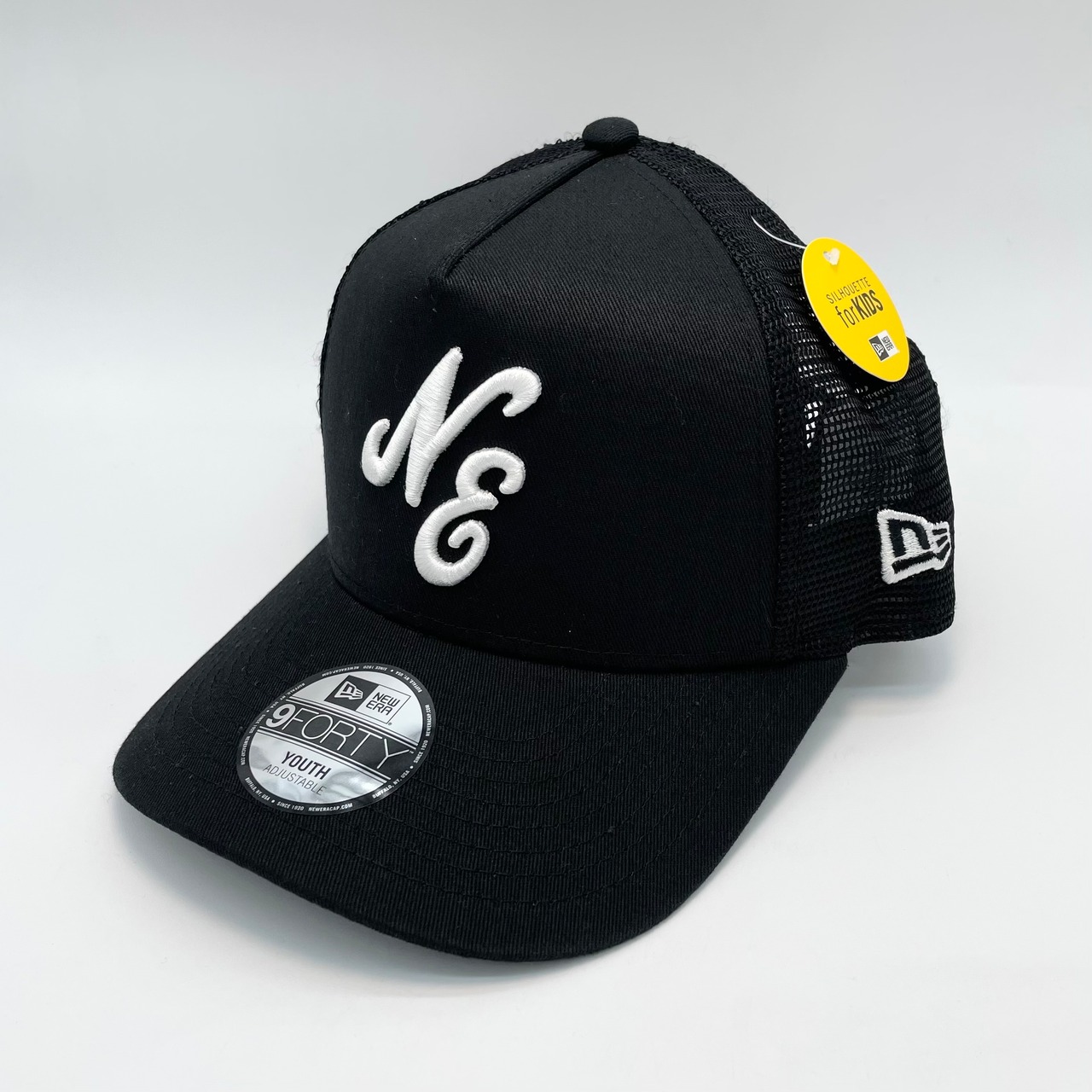 【キッズ】NEW ERA 9FORTY/940  Youth A-Frame トラッカー　 NELOGO BLK