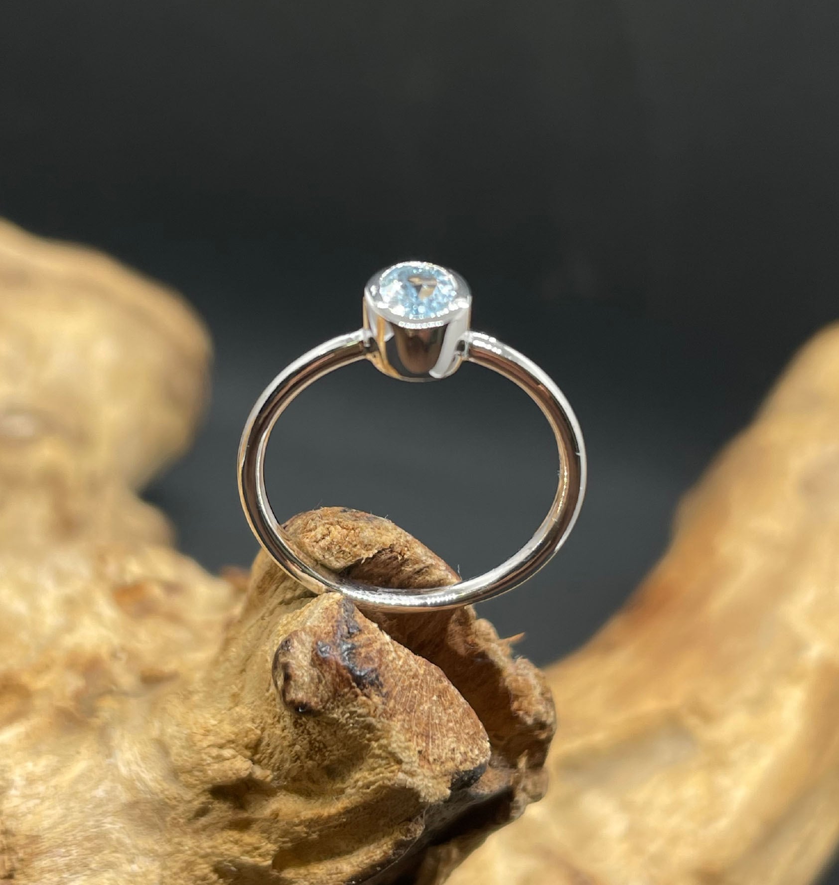 アクアマリン インド製シルバーリング | aitabaar