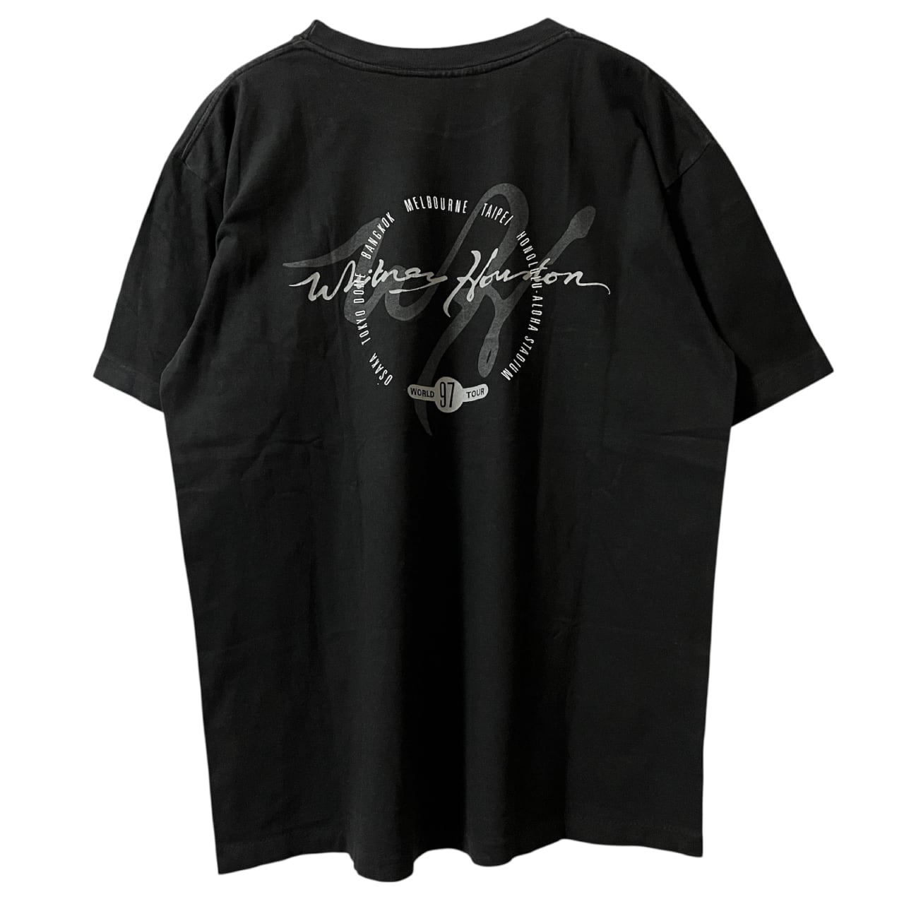 Whitney Houston 97 World Tour Tシャツ Whitney Houston 1997 World Tour Rap Tee | Vintage High Line