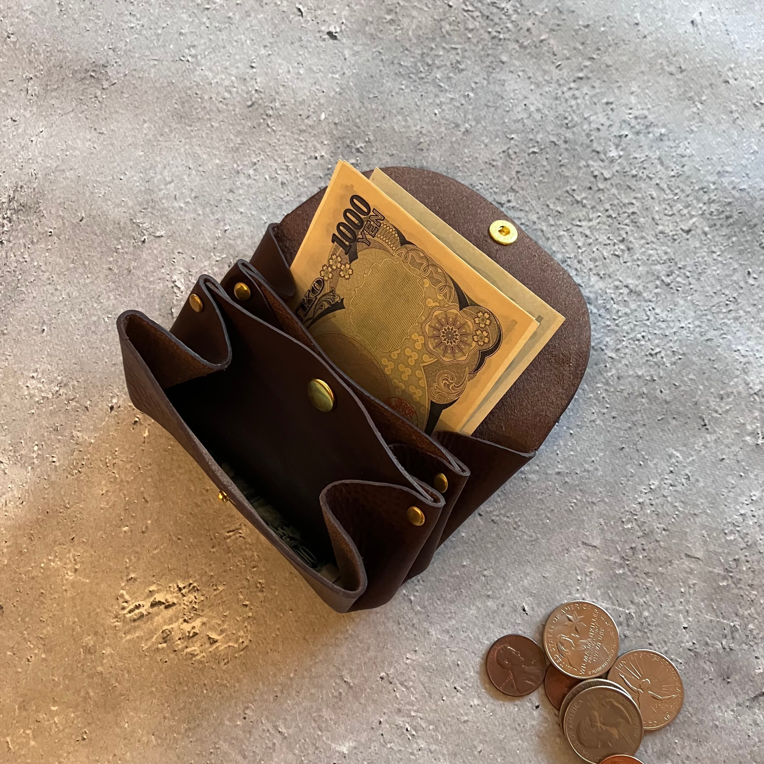 MINI WALLET】ミニ財布 ミネルバボックス ダークブラウン | 革財布・革