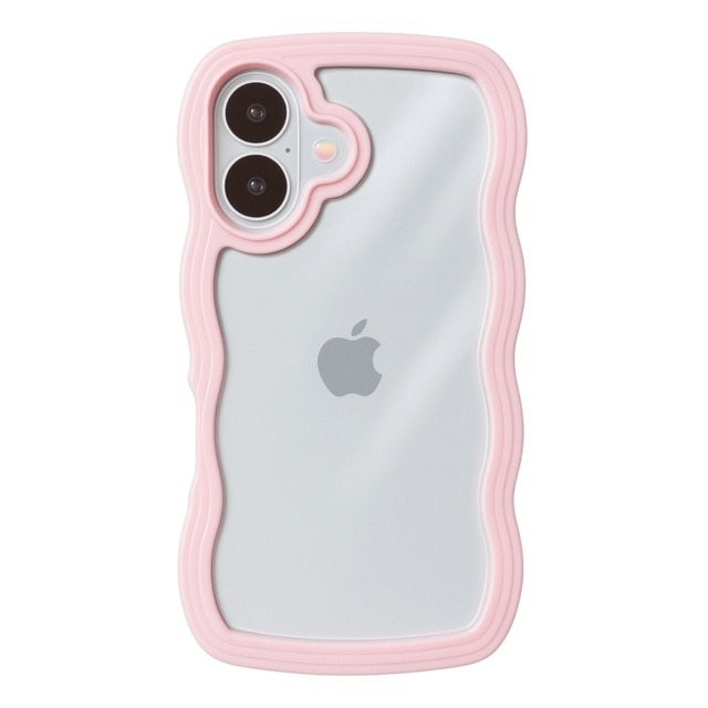 【iPhone 15/14/13/SE/8/7シリーズ専用ページ】パステルなくねくねケース（ピンク）