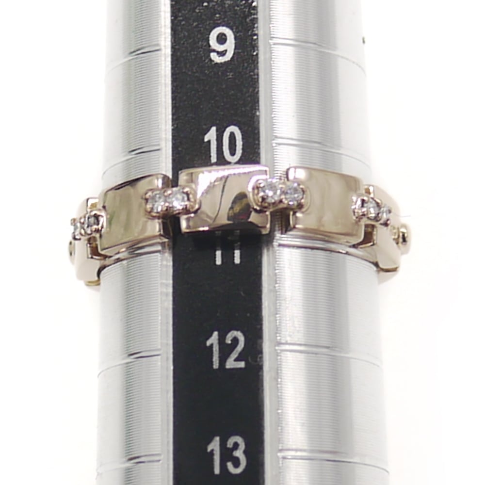 STAR JEWELRY スタージュエリー K18PG ダイヤモンド デザインリング 18