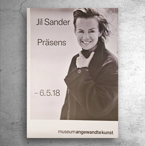 ファッションデザイナー『ジル・サンダー』ドイツ現代美術館制作ポスター