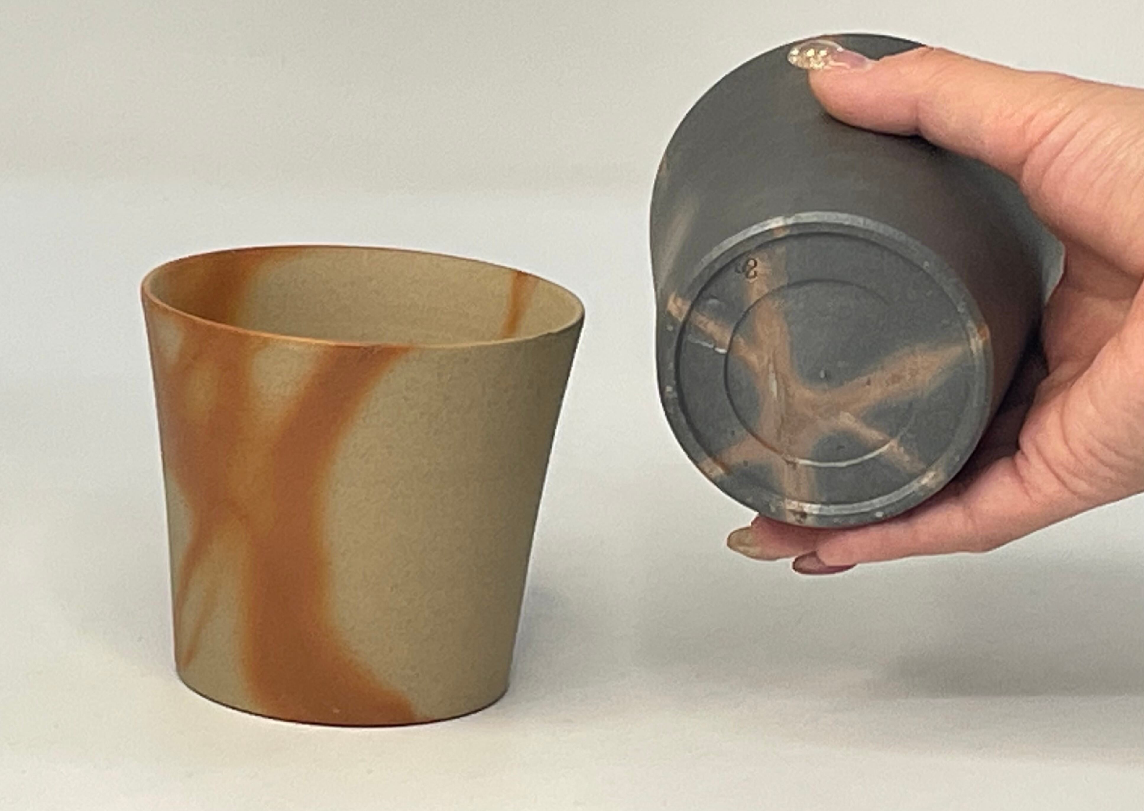 備前焼　ペアカップ　フリーカップ 備前焼フリーカップペア