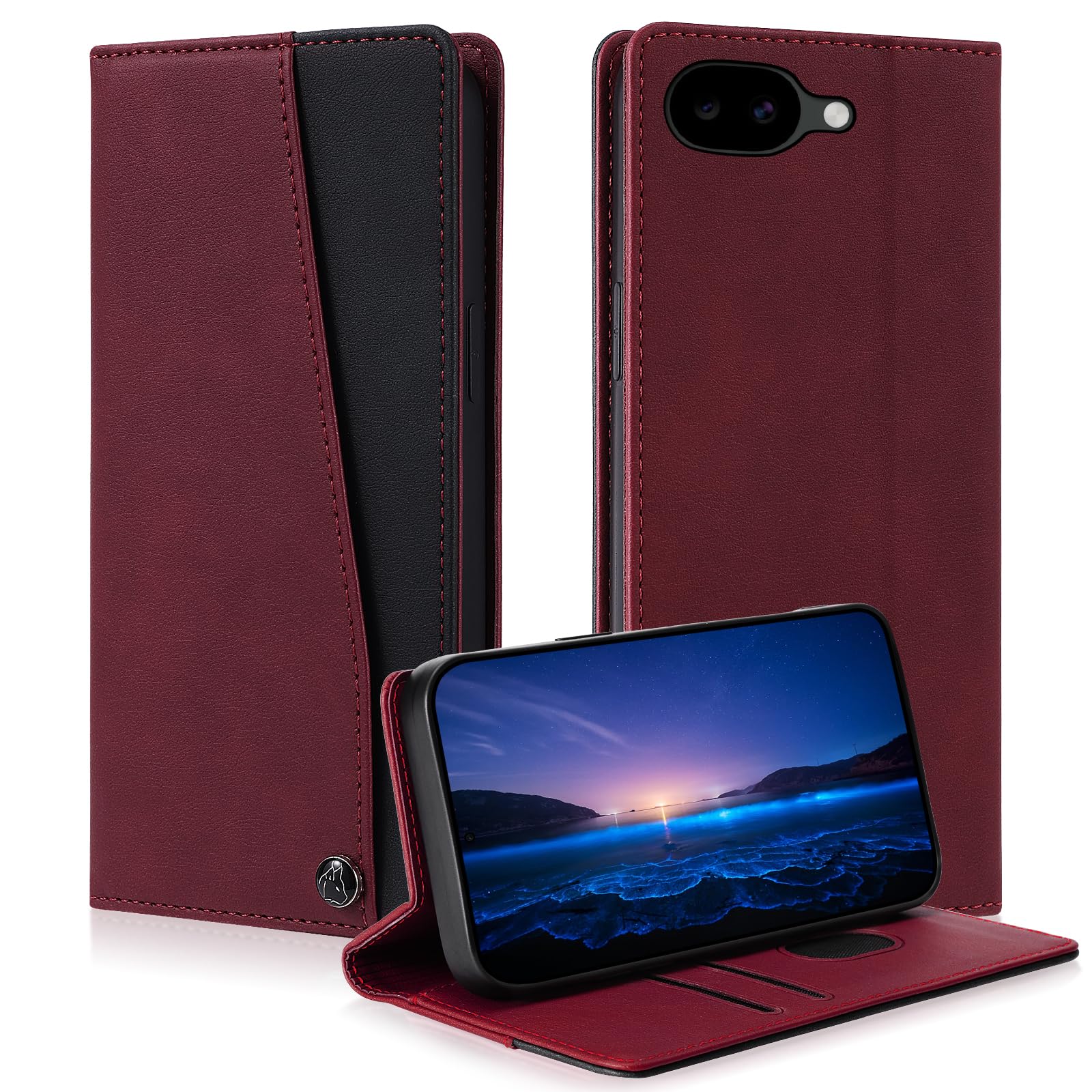 【QANKISIS】に適合 Google Pixel 10a ケース 手帳型 Pixel10a用の手帳型ケース PUレザー 耐摩擦