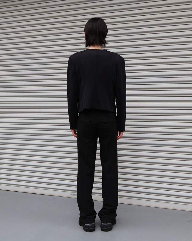 Short length polyester riders blouson
