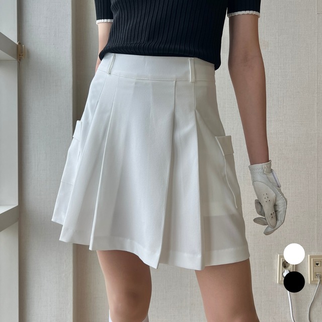 サイドポッキーゴルフスカート(2color)