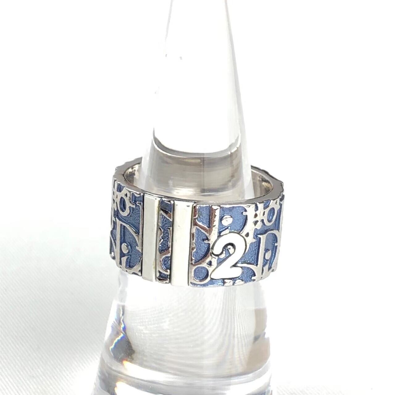 中古】クリスチャンディオール DIOR トロッター リング 指輪 ブルー