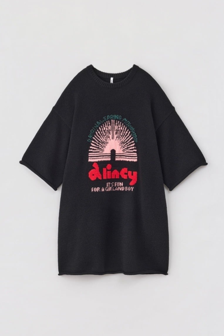 A CCORDION TOY GRAPHICS BIG T-SHIRTS トイグラフィックスビッグTシャツ BLACK