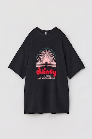 A CCORDION TOY GRAPHICS BIG T-SHIRTS トイグラフィックスビッグTシャツ BLACK