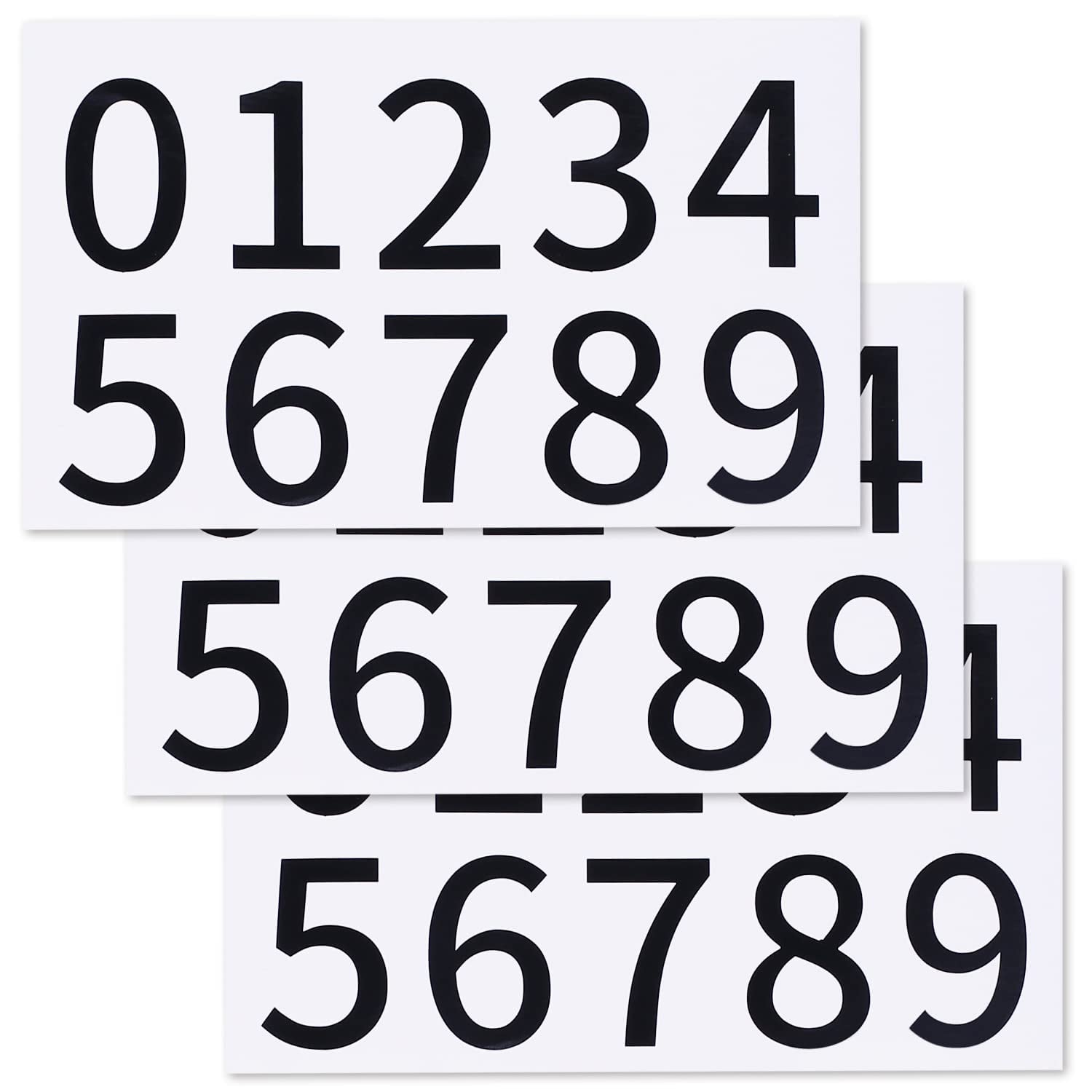 シール アルファベット 数字 ナバー ステッカー 番号シール 大きい 大文字 小文字 防水 大きめ 英語 ラベル (5cm数字)
