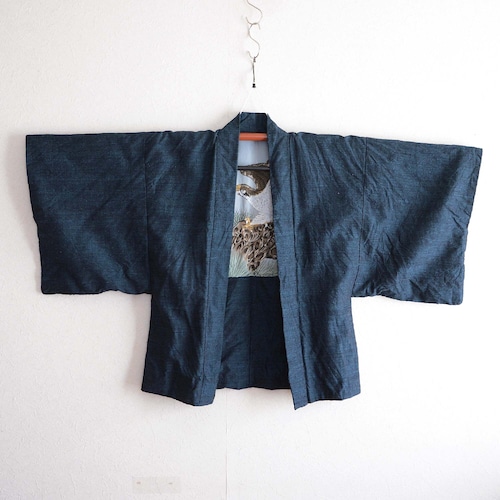 羽織メンズ裏勝り鷹アンティーク着物ジャパンヴィンテージ昭和 | haori jacket men uramasari hawk nihonga kimono japan vintage