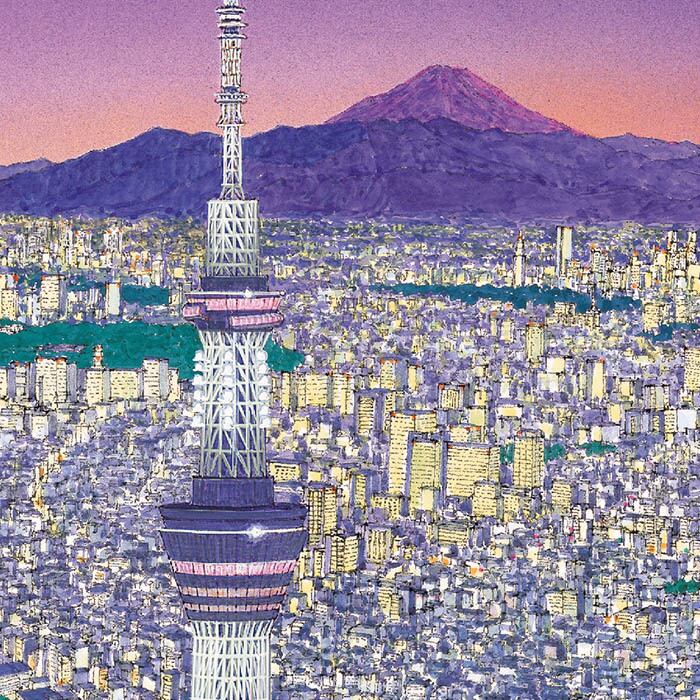 パノラマ浅草 夜景ミニ A3判ポスター ジェオ オフィシャルショップ