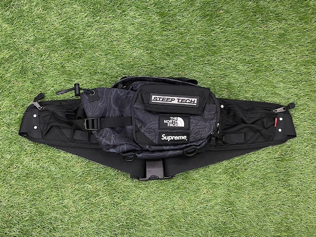 Supreme × THE NORTH FACE STEEP TECH WAIST BAG BLACK 45990