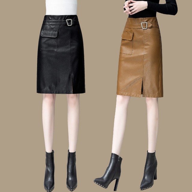 レザーミニスカート スカート ボトムス 10001 ミニスカート ミニ ミニ丈 膝丈 ひざ丈 スリム タイト 細身 Iライン ベルト ハイウエスト かわいい 大人可愛い シンプル カジュアル 大人 おしゃれ お洒落 かっこいい 大人可愛い 大人女子 こなれ感 個性的 クール 主役級 無地 秋 冬 10代 20代 30代 レディース デート お出かけ 公園デビュー 休日 着回し 普段使い サイズ S M L XL 2XL 3XL 色展開 黒 ブラック 茶色 ブラウン 送料無料
