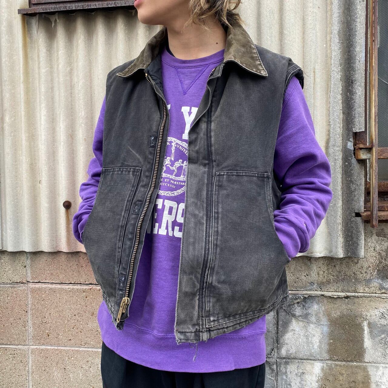 USA製 80s carhartt カーハート ダック地 中綿ベスト