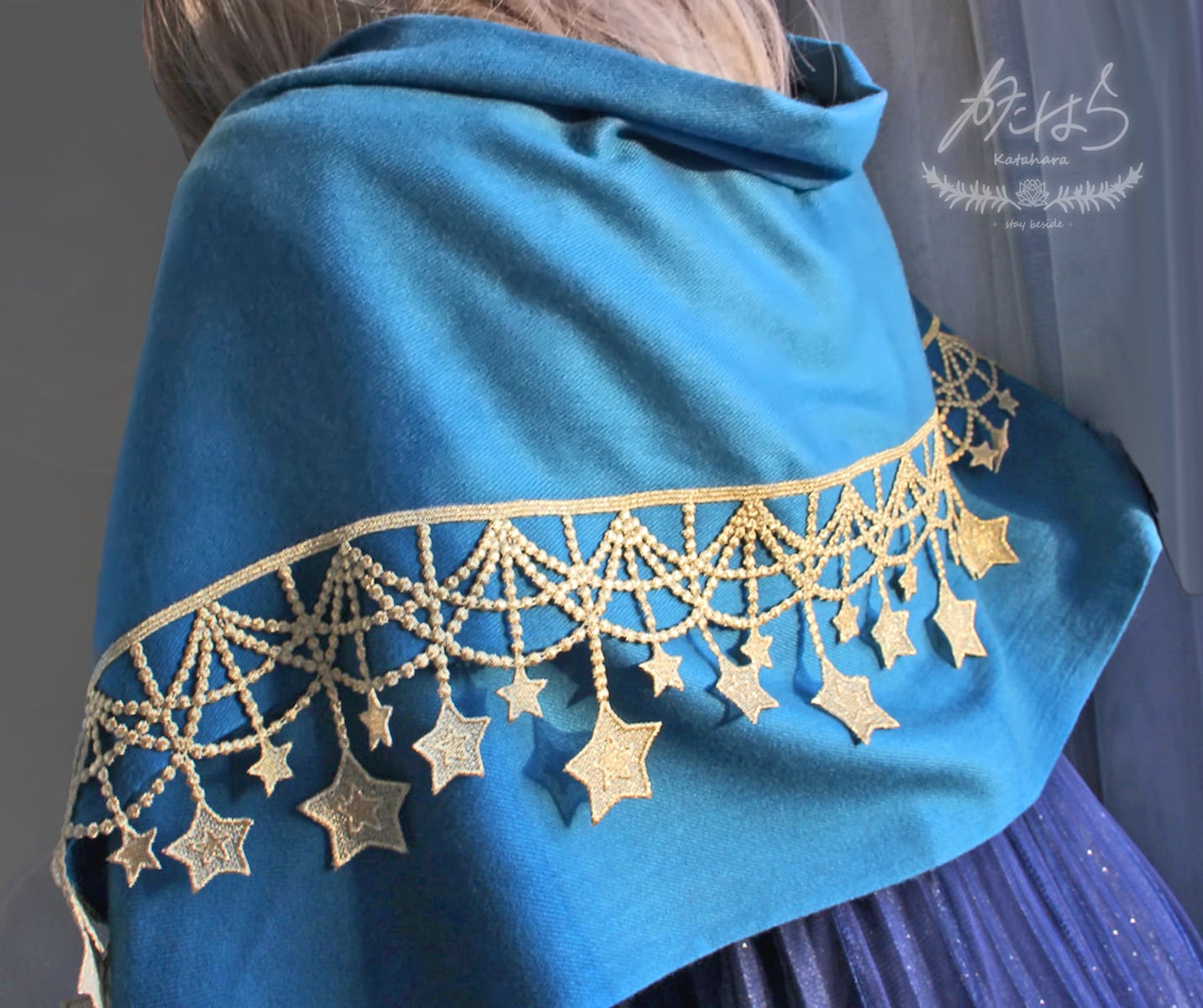 レースの星纏うマフラーストール 「カーニバル・ナイト」 | 方原