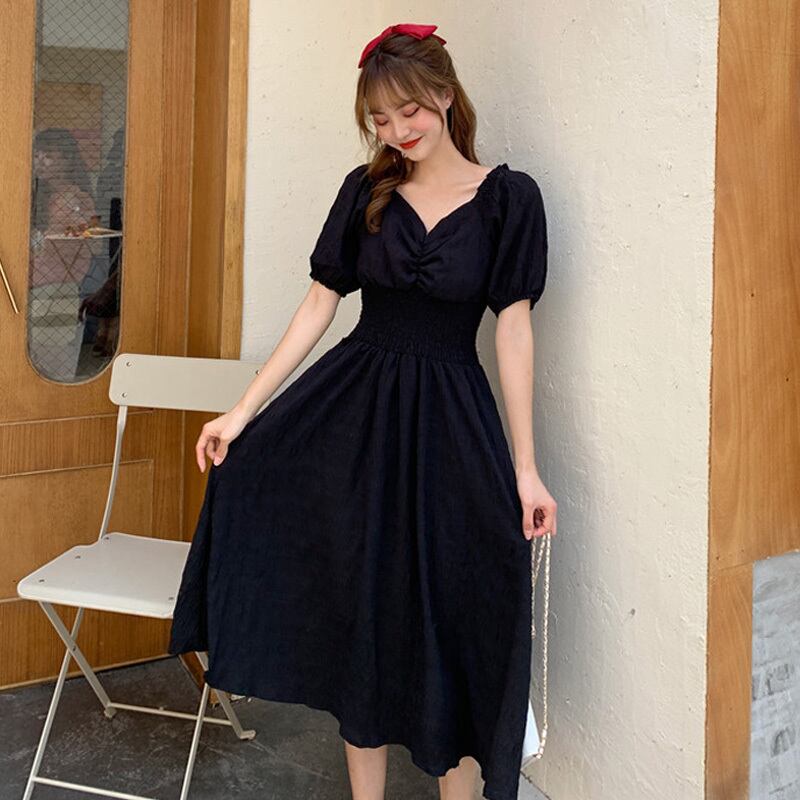 ドレス レディースサマーウェスト薄手スカート 夏物 スクウェア 萌量不足22374185032