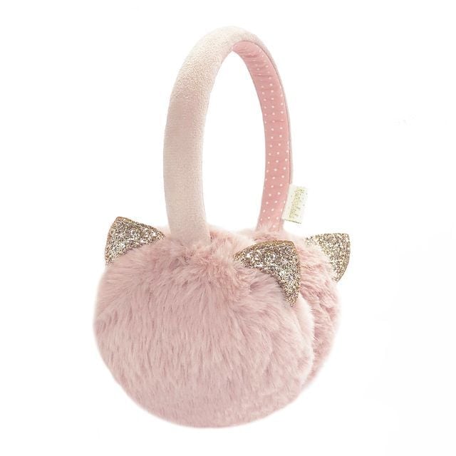 E2004P-Glitter Cat Earmuffs-PINK