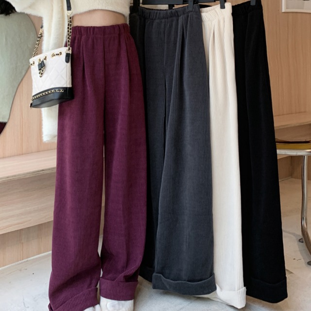 a2678【ビームス】コーデュロイカジュアルパンツ（M）　秋冬　大人カジュアル