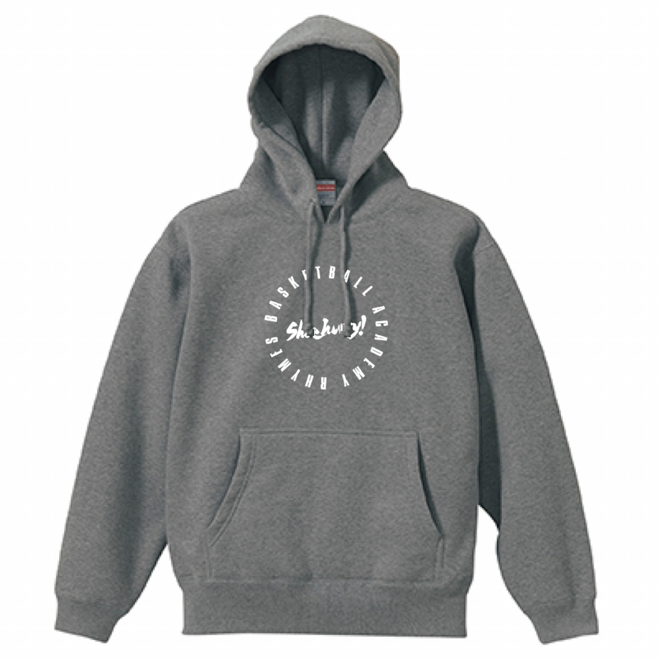 【SHOEHURRY!】 CIRCLE LOGO SWEAT HOODIE (HEATHER GRAY/WHITE) | 裏起毛パーカー(ヘザーグレー/ホワイト) - 1