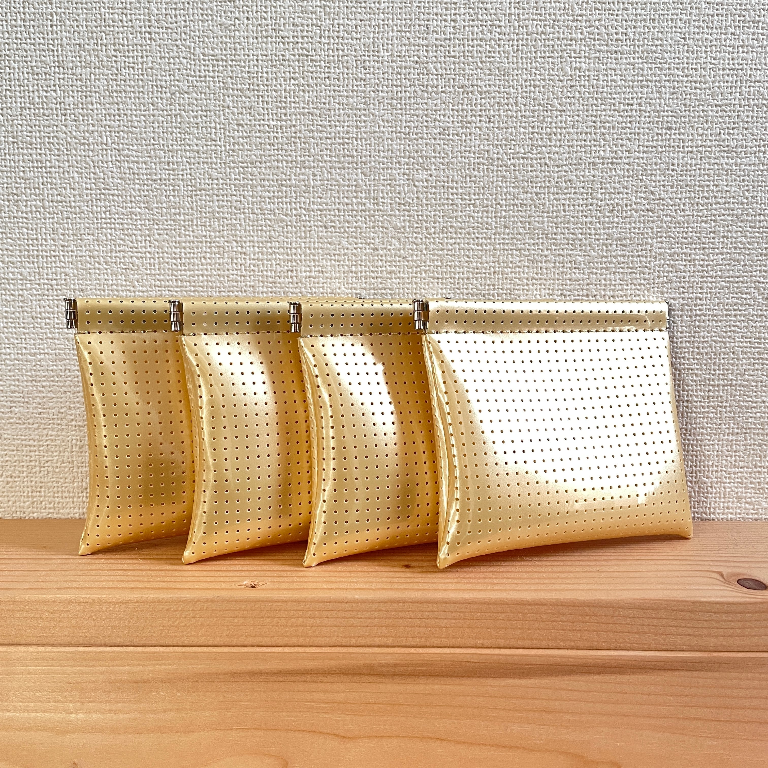 ゴルフのティーケースに OSORO 財布 ゴールド4個セット | Jaane Matane