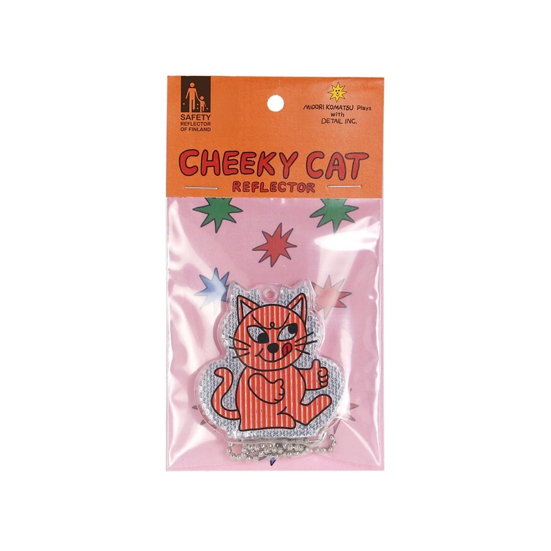 MIDORI KOMATSU】 Cheeky Cat Reflector (5colors) | dros dro