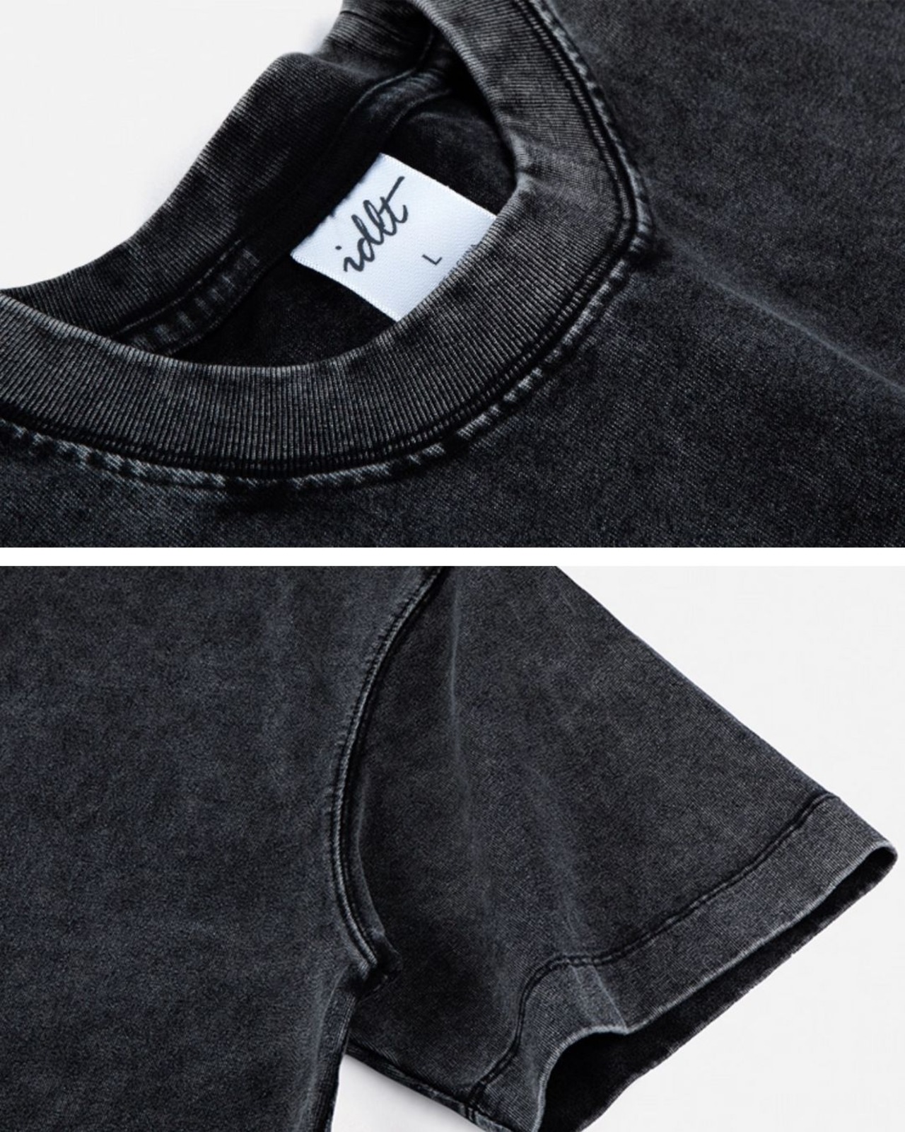 スノーウォッシュクルーネックTシャツ　S0114