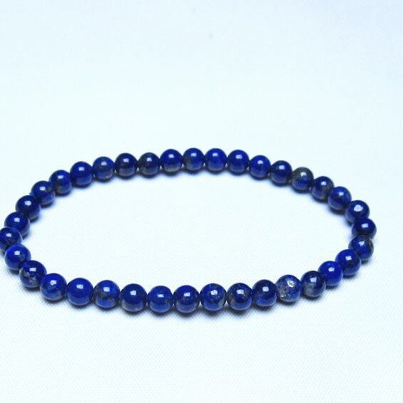 ラピスラズリ ブレスレット 5mm 一点物 メール便可 [M便 1/10] 111-48326
