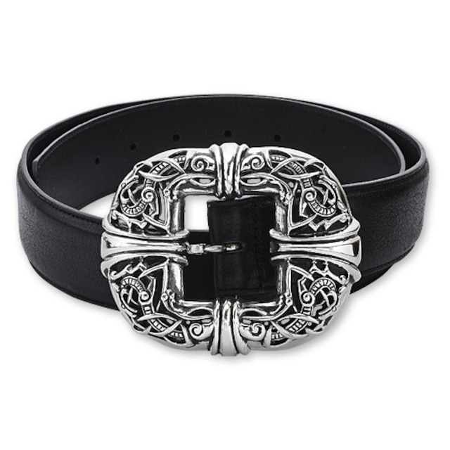 【CHROME HEARTS　クロムハーツ　Belt　ベルト】ケルティックセンターバーベルト/1.5インチ【送料無料】