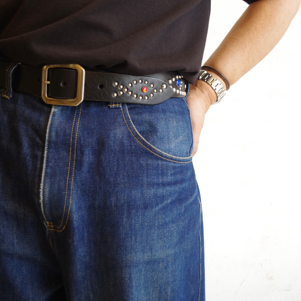 Tomo&Co.    FISHERMANS STUDS BELT TM-BELT-0003