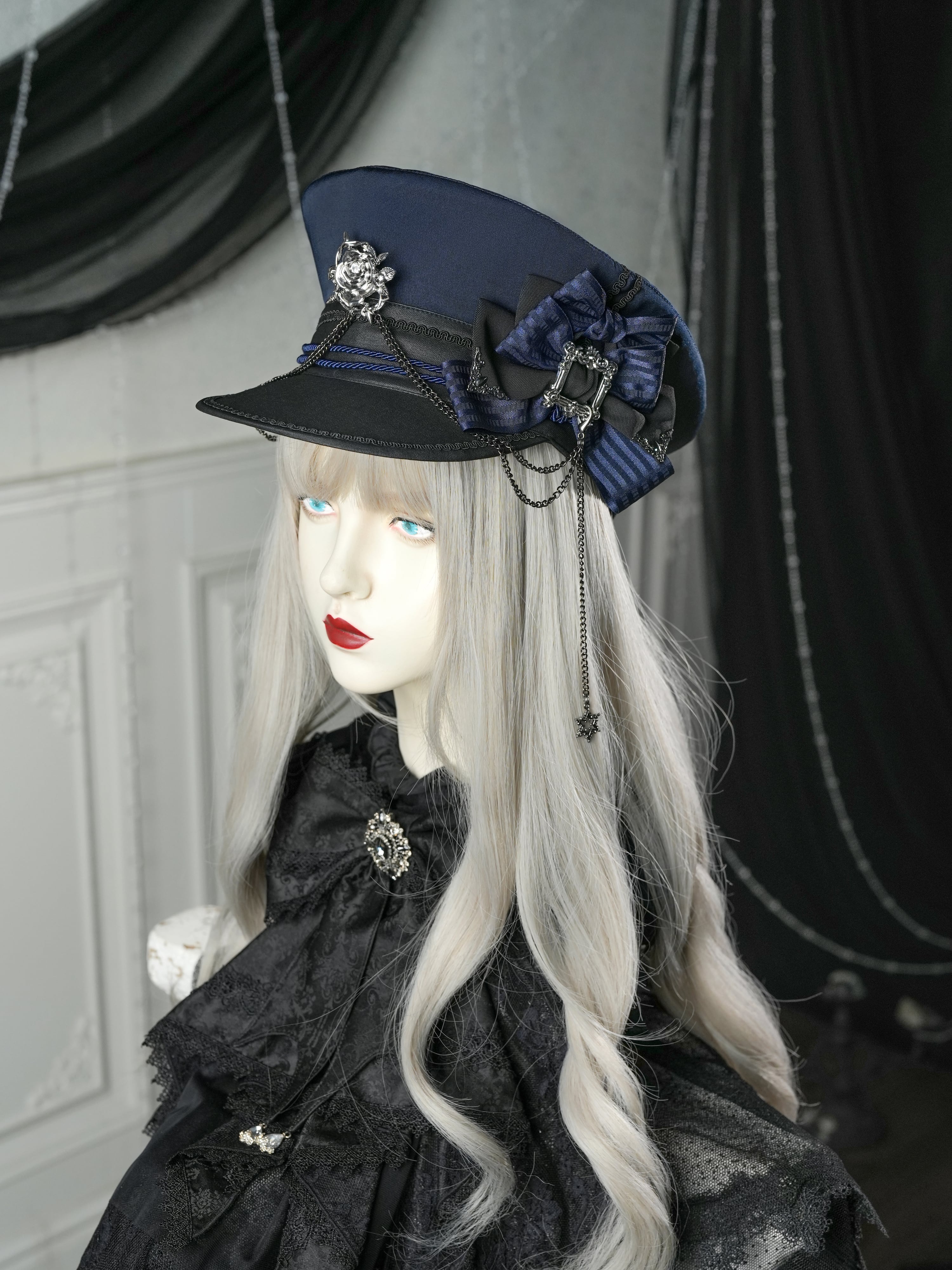 星箱works 帝黒式典 ミリタリアハット ネイビー 未使用 帝黒式典 ミリタリアハット | HoshibakoWorks
