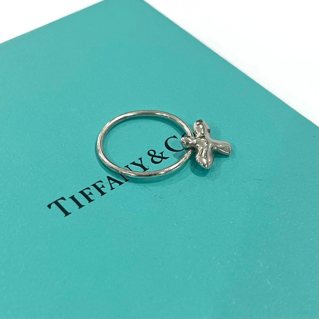 TIFFANY＆CO】T1995 バードクロス リング／シルバー925／ゆらめく